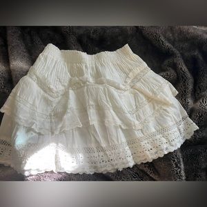 Loveshackfancy Abrielle mini skirt s new without tag